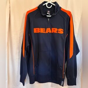Chicago Bears NFL Team Mens Track Jacket Size Large